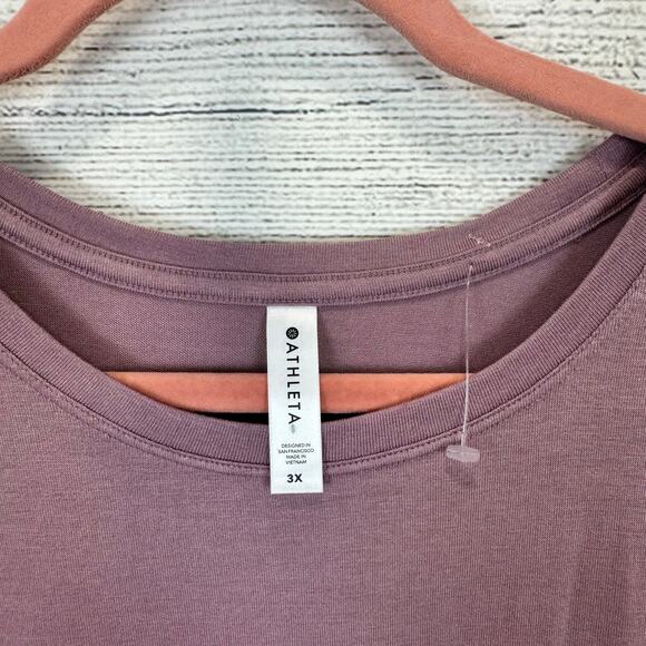 Athleta Plus Size Active Cloud Light Mauve Purple Soft Muscle Tank Size 3X - Picture 3 of 6